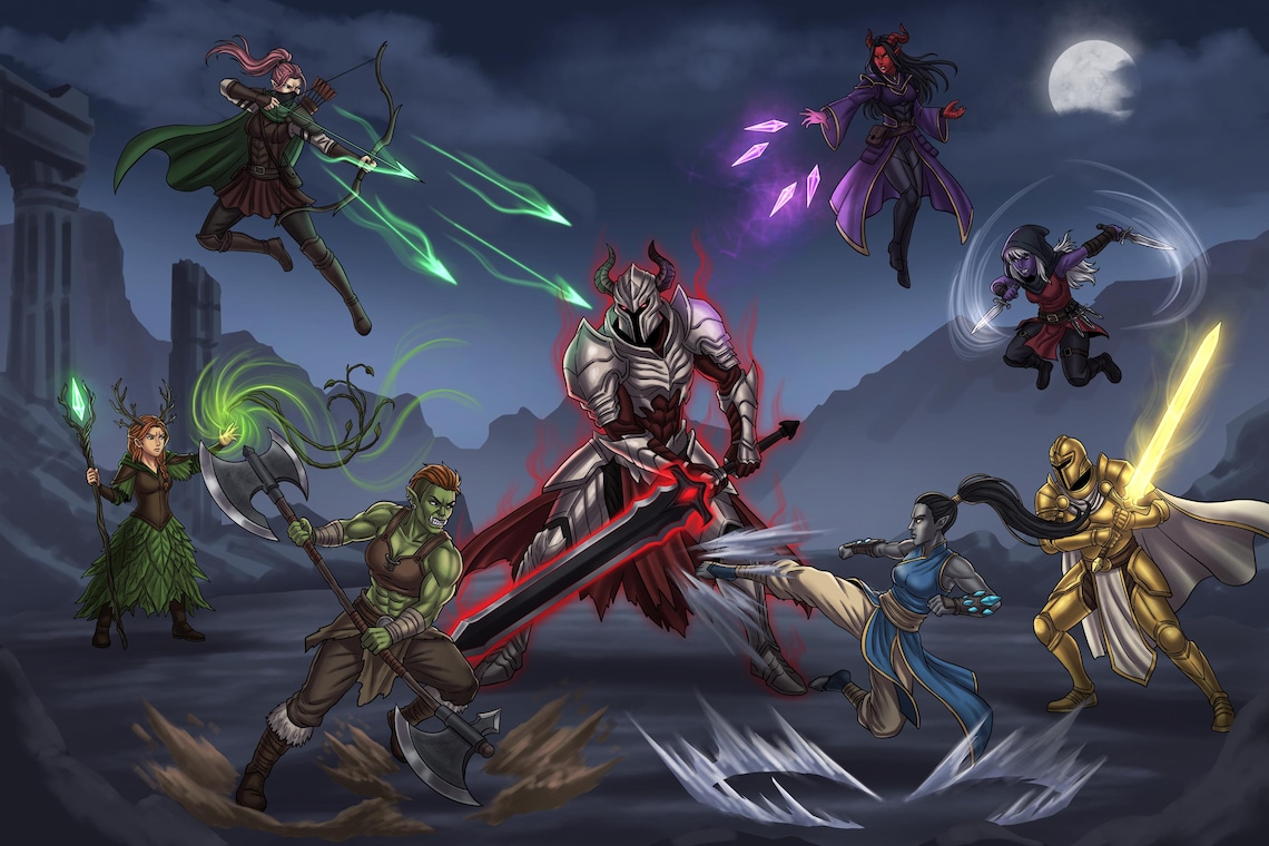 D&D Battle Scene